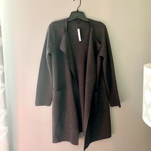 NWT J Crew Juliette Sweater-Blazer Charcoal Gray